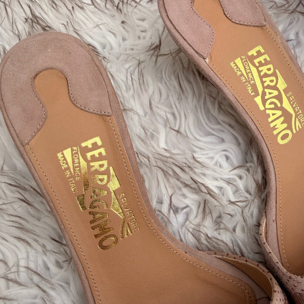 Salvatore Ferragamo Women's Vintage Kitten Heels |  Size 6.5 | Never Worn - Picture 10 of 16